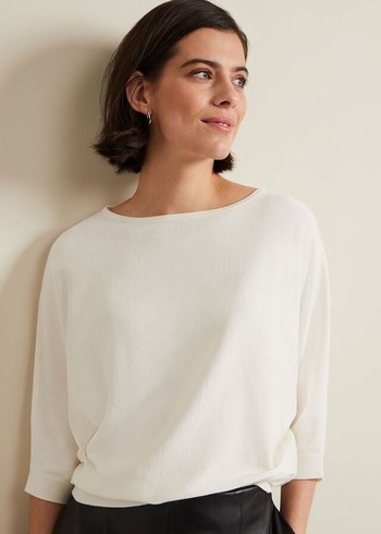 Phase Eight Cristine Knitwear White Australia | NP6870251